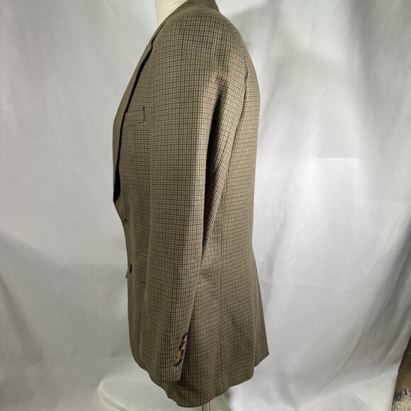 Polo University Club Ralph Lauren Silk Wool Hopsack Sport Coat Sz 40T Brown - Picture 3 of 8